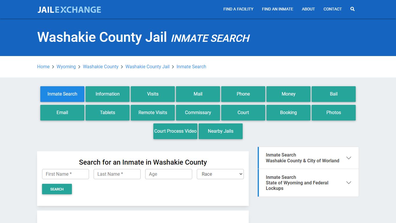 Washakie County Jail, WY Inmate Search: Roster & Mugshots