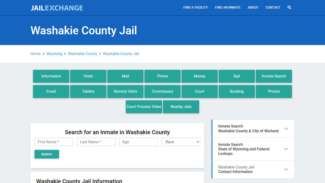 Washakie County Jail Roster Lookup, WY, Inmate Search